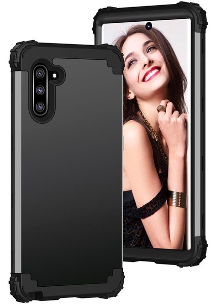 Samsung Galaxy Note 10 İçin Pc Yumuşak Tpu Bumper 3'ü 1 Arada Koruma ShockProof Kılıf (Yurt Dışından) fiyatları