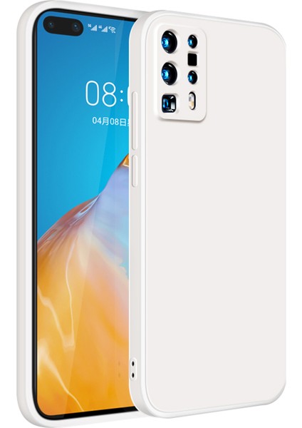 Huawei P40 Pro Plus İçin İnce Likit Silikon ShockProof Korumalı Kılıf (Yurt Dışından)