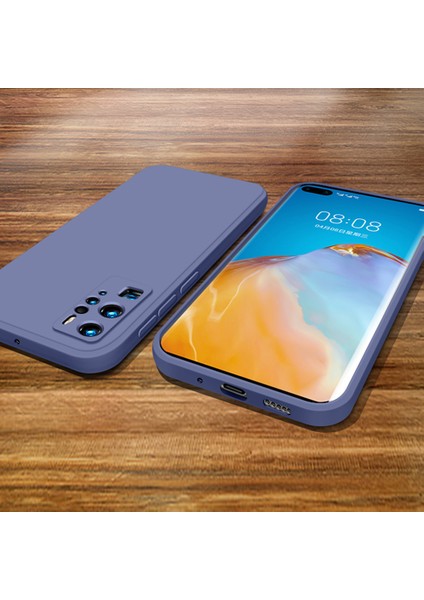 Huawei P40 Pro İçin İnce Likit Silikon ShockProof Korumalı Kılıf (Yurt Dışından)
