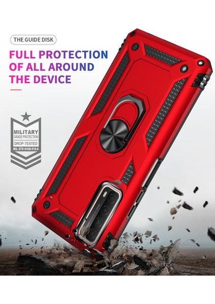 Huawei P 2021 İçin Çift Katmanlı Halkalı Standlı Kılıf (Yurt Dışından) indirimleri