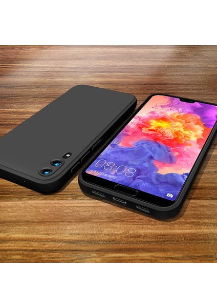 Huawei P20 İçin İnce Likit Silikon ShockProof Korumalı Kılıf (Yurt Dışından)