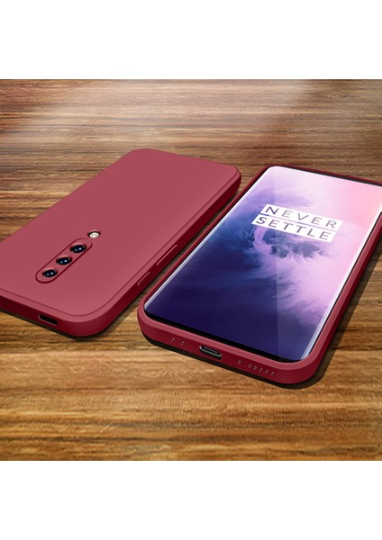Oneplus 7 Pro İçin İnce Likit Silikon ShockProof Korumalı Kılıf (Yurt Dışından)
