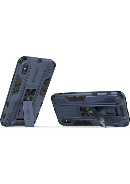 iPhone X / iPhone XS İçin Çift Katmanlı Pc Tpu Bumper Kaymaz ShockProof Korumalı Kılıf (Yurt Dışından)