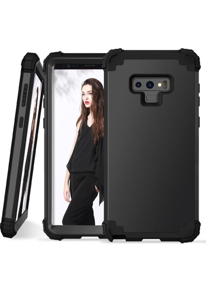 Samsung Galaxy Note 9 İçin Pc Yumuşak Tpu Bumper 3'ü 1 Arada Koruma ShockProof Kılıf (Yurt Dışından)