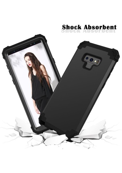 Samsung Galaxy Note 9 İçin Pc Yumuşak Tpu Bumper 3'ü 1 Arada Koruma ShockProof Kılıf (Yurt Dışından)