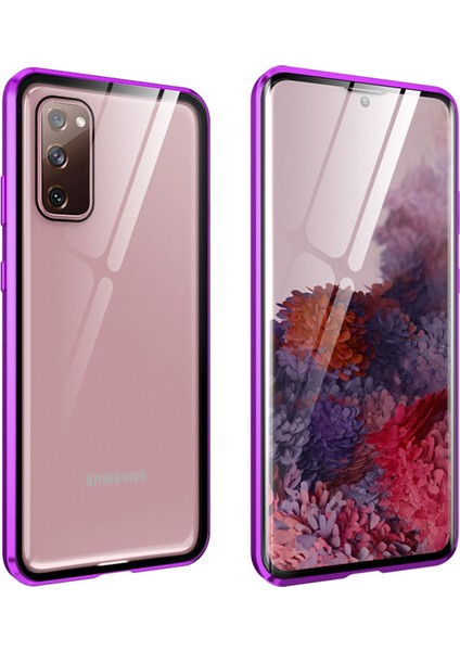 Samsung Galaxy S20 Fe İçin 360 Derece Tam Koruma Şeffaf Manyetik Metal Bumper Kılıf (Yurt Dışından) fiyatları