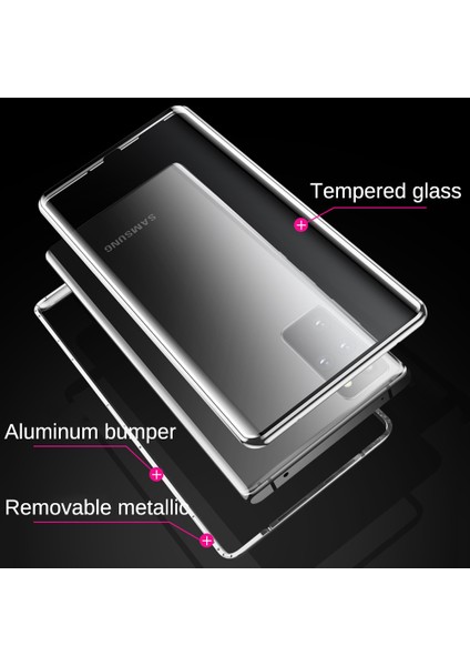 Samsung Galaxy S20 Fe İçin 360 Derece Tam Koruma Şeffaf Manyetik Metal Bumper Kılıf (Yurt Dışından) indirimleri
