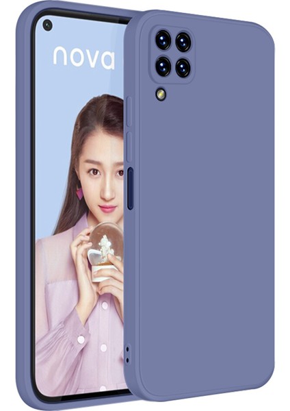 Huawei P40 Lite İçin İnce Likit Silikon ShockProof Korumalı Kılıf (Yurt Dışından)