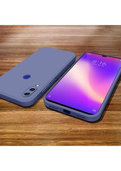 Xiaomi Redmi Note 7 / Note 7 Pro İçin İnce Likit Silikon ShockProof Korumalı Kılıf (Yurt Dışından)