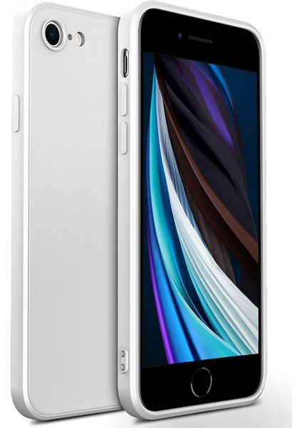 iPhone Se 2020 İçin İnce Likit Silikon ShockProof Korumalı Kılıf (Yurt Dışından)