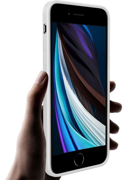 iPhone Se 2020 İçin İnce Likit Silikon ShockProof Korumalı Kılıf (Yurt Dışından)