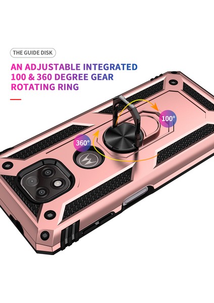 Motorola Moto G Power 2021 İçin Çift Katmanlı Halkalı Standlı Kılıf (Yurt Dışından) fırsatları