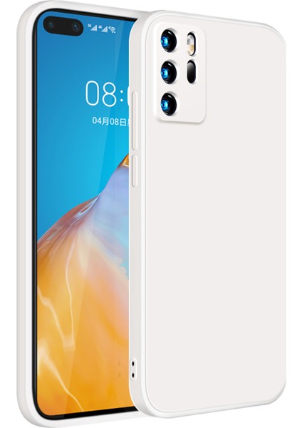 Huawei P40 İçin İnce Likit Silikon ShockProof Korumalı Kılıf (Yurt Dışından)