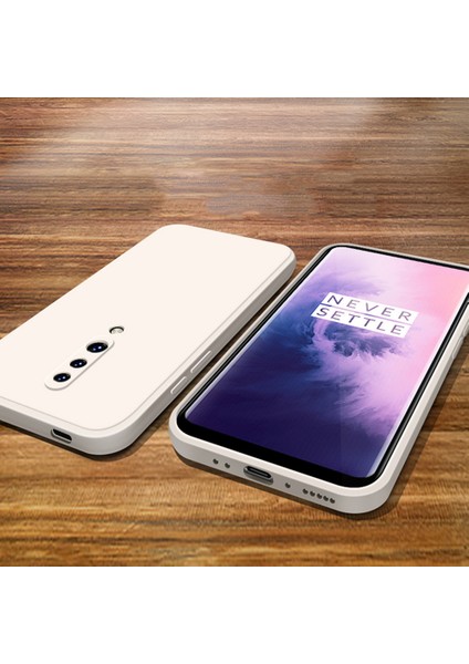 Oneplus 7 Pro İçin İnce Likit Silikon ShockProof Korumalı Kılıf (Yurt Dışından)