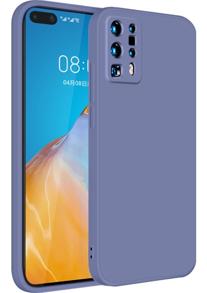 Huawei P40 Pro Plus İçin İnce Likit Silikon ShockProof Korumalı Kılıf (Yurt Dışından)