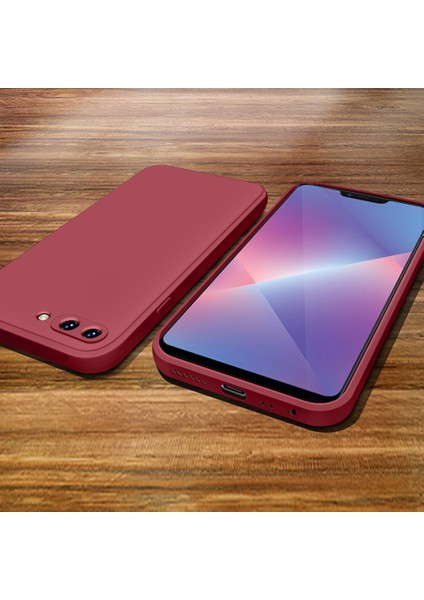 Oppo A3S İçin İnce Likit Silikon ShockProof Korumalı Kılıf (Yurt Dışından)