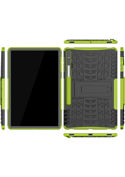 Samsung Galaxy Tab S7 Fe / S7 Plus 12.4" İçin Çift Katmanlı Shockproof Korumalı Standlı Kılıf (Yurt Dışından) modelleri