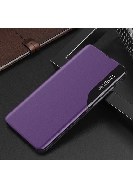 Samsung Galaxy S20 Plus İçin Pu Deri Pencereli Flip Koruyucu Kılıf (Yurt Dışından)