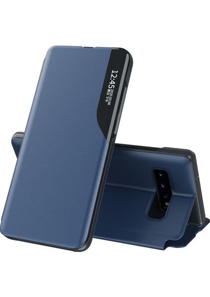 Samsung Galaxy S10 Plus İçin Pu Deri Pencereli Flip Koruyucu Kılıf (Yurt Dışından)