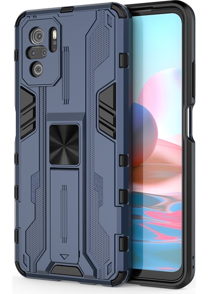 Xiaomi Redmi Note 10 4G / Note 10S İçin Çift Katmanlı Pc Tpu Bumper Kaymaz ShockProof Korumalı Kılıf (Yurt Dışından)