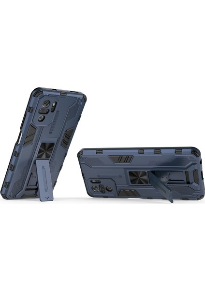 Xiaomi Redmi Note 10 4G / Note 10S İçin Çift Katmanlı Pc Tpu Bumper Kaymaz ShockProof Korumalı Kılıf (Yurt Dışından)