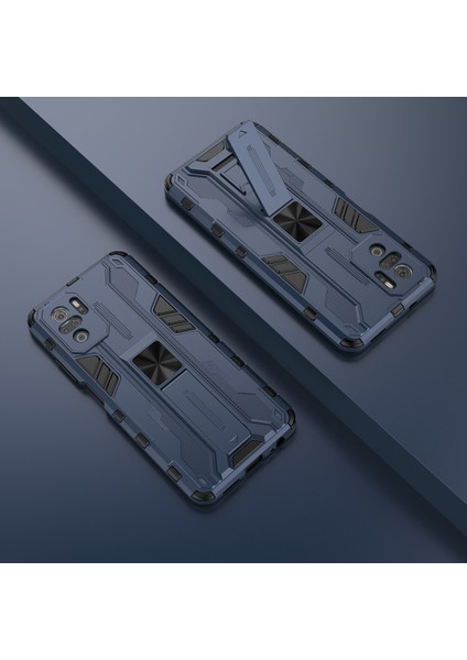 Xiaomi Redmi Note 10 4G / Note 10S İçin Çift Katmanlı Pc Tpu Bumper Kaymaz ShockProof Korumalı Kılıf (Yurt Dışından)