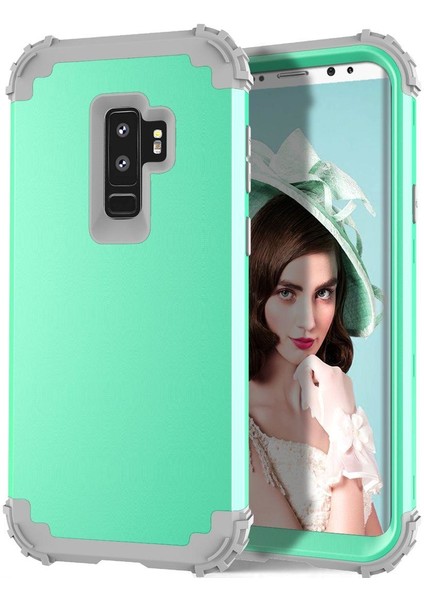Samsung Galaxy S9 Plus İçin Pc Yumuşak Tpu Bumper 3'ü 1 Arada Koruma ShockProof Kılıf (Yurt Dışından)