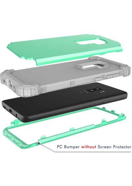 Samsung Galaxy S9 Plus İçin Pc Yumuşak Tpu Bumper 3'ü 1 Arada Koruma ShockProof Kılıf (Yurt Dışından)