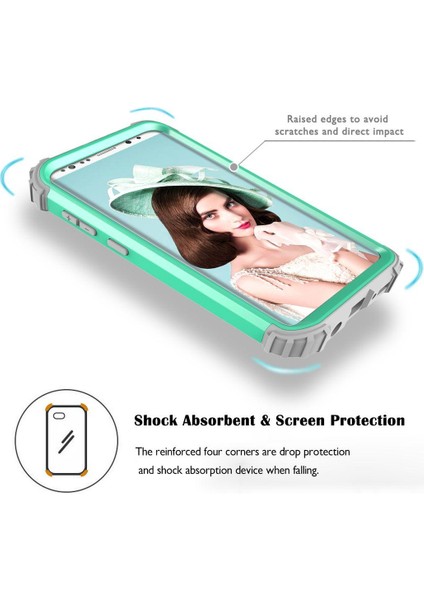 Samsung Galaxy S9 Plus İçin Pc Yumuşak Tpu Bumper 3'ü 1 Arada Koruma ShockProof Kılıf (Yurt Dışından)