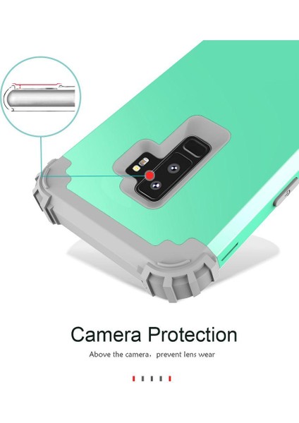 Samsung Galaxy S9 Plus İçin Pc Yumuşak Tpu Bumper 3'ü 1 Arada Koruma ShockProof Kılıf (Yurt Dışından)