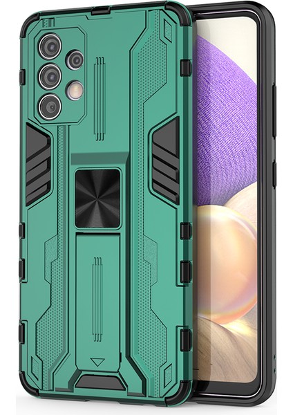 Samsung Galaxy A32 4G İçin Çift Katmanlı Pc Tpu Bumper Kaymaz ShockProof Korumalı Kılıf (Yurt Dışından)