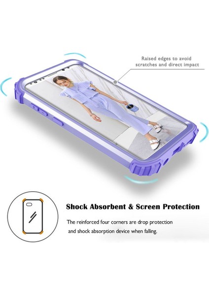 Samsung Galaxy S9 Plus İçin Pc Yumuşak Tpu Bumper 3'ü 1 Arada Koruma ShockProof Kılıf (Yurt Dışından)