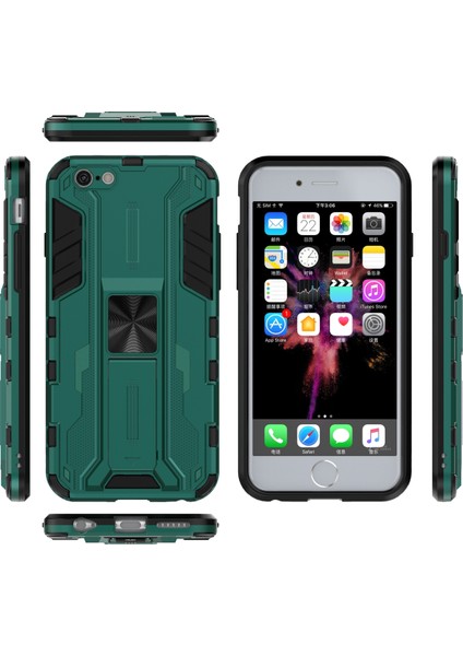 iPhone 6 / 6s İçin Çift Katmanlı Pc Tpu Bumper Kaymaz ShockProof Korumalı Kılıf (Yurt Dışından)