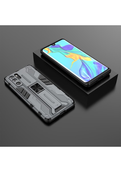 Huawei P30 Pro İçin Çift Katmanlı Pc Tpu Bumper Kaymaz ShockProof Korumalı Kılıf (Yurt Dışından)