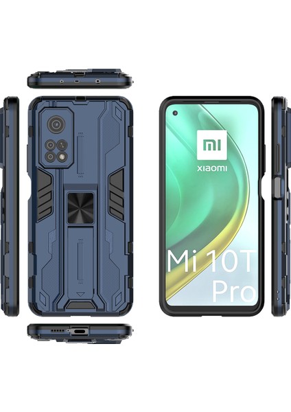 Xiaomi Mi 10T / 10T Pro 5G İçin Çift Katmanlı Pc Tpu Bumper Kaymaz ShockProof Korumalı Kılıf (Yurt Dışından)