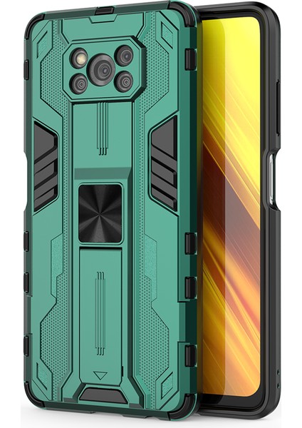 Xiaomi Poco X3 / X3 Nfc / X3 Pro İçin Çift Katmanlı Pc Tpu Bumper Kaymaz ShockProof Korumalı Kılıf (Yurt Dışından)