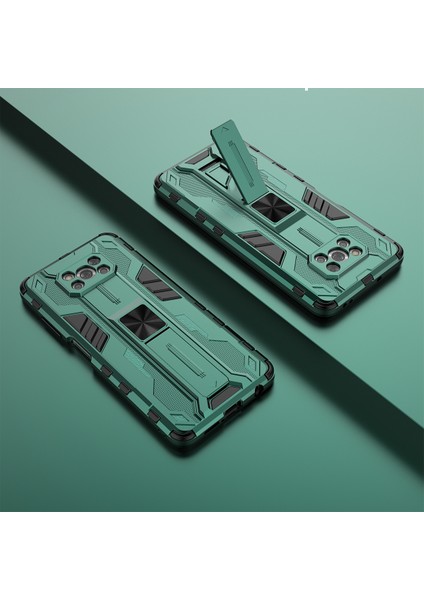 Xiaomi Poco X3 / X3 Nfc / X3 Pro İçin Çift Katmanlı Pc Tpu Bumper Kaymaz ShockProof Korumalı Kılıf (Yurt Dışından)