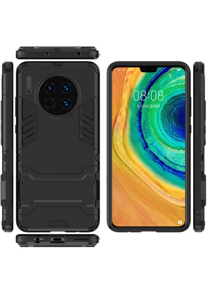 Huawei Mate 30 İçin Çift Katmanlı Tpu Pc Hibrit Korumalı Standlı Kılıf (Yurt Dışından)