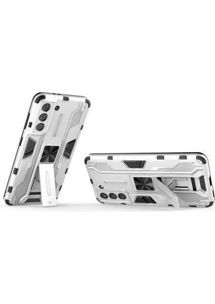 Samsung Galaxy S21 5G İçin Çift Katmanlı Pc Tpu Bumper Kaymaz ShockProof Korumalı Kılıf (Yurt Dışından)