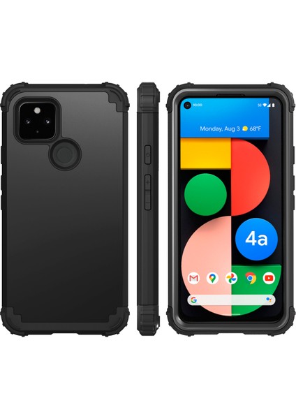 Google Pixel 4A 5G İçin Yumuşak Silikon Pc Bumper 3'ü 1 Arada ShockProof Korumalı Kılıf (Yurt Dışından) fiyatları