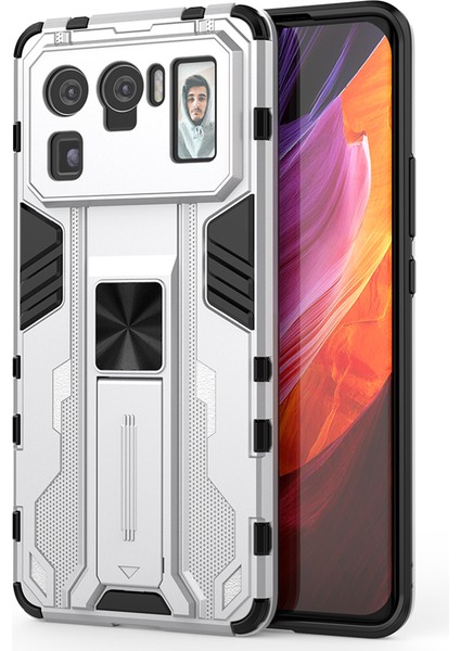 Xiaomi Mi 11 Ultra İçin Çift Katmanlı Pc Tpu Bumper Kaymaz ShockProof Korumalı Kılıf (Yurt Dışından)