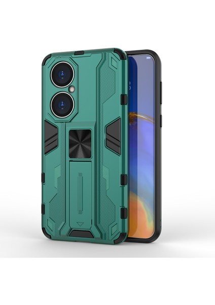 Huawei P50 İçin Çift Katmanlı Pc Tpu Bumper Kaymaz ShockProof Korumalı Kılıf (Yurt Dışından)