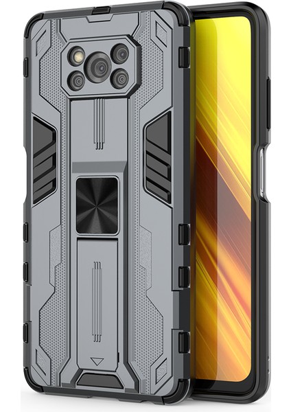 Xiaomi Poco X3 / X3 Nfc / X3 Pro İçin Çift Katmanlı Pc Tpu Bumper Kaymaz ShockProof Korumalı Kılıf (Yurt Dışından)