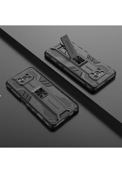 Xiaomi Poco X3 / X3 Nfc / X3 Pro İçin Çift Katmanlı Pc Tpu Bumper Kaymaz ShockProof Korumalı Kılıf (Yurt Dışından)