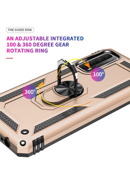 Huawei P 2021 İçin Çift Katmanlı Halkalı Standlı Kılıf (Yurt Dışından) fırsatları