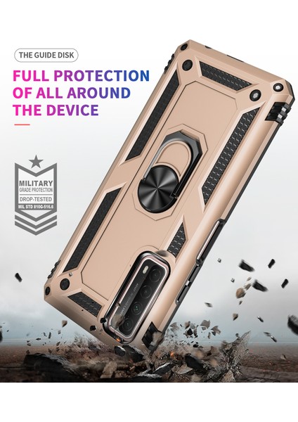 Huawei P 2021 İçin Çift Katmanlı Halkalı Standlı Kılıf (Yurt Dışından) indirimleri