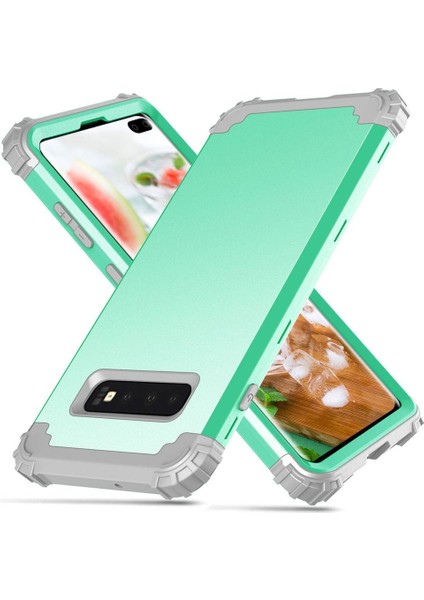 Samsung Galaxy S10 Plus İçin Pc Yumuşak Tpu Bumper 3'ü 1 Arada Koruma ShockProof Kılıf (Yurt Dışından) fiyatları