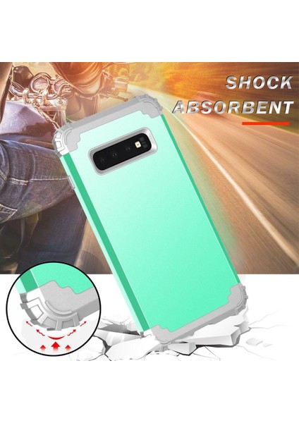 Samsung Galaxy S10 Plus İçin Pc Yumuşak Tpu Bumper 3'ü 1 Arada Koruma ShockProof Kılıf (Yurt Dışından) fırsatları