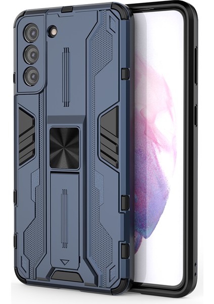 Samsung Galaxy S21 Plus 5G İçin Çift Katmanlı Pc Tpu Bumper Kaymaz ShockProof Korumalı Kılıf (Yurt Dışından)