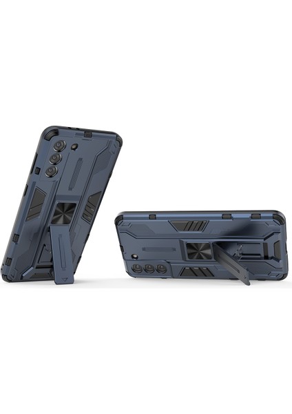 Samsung Galaxy S21 Plus 5G İçin Çift Katmanlı Pc Tpu Bumper Kaymaz ShockProof Korumalı Kılıf (Yurt Dışından)